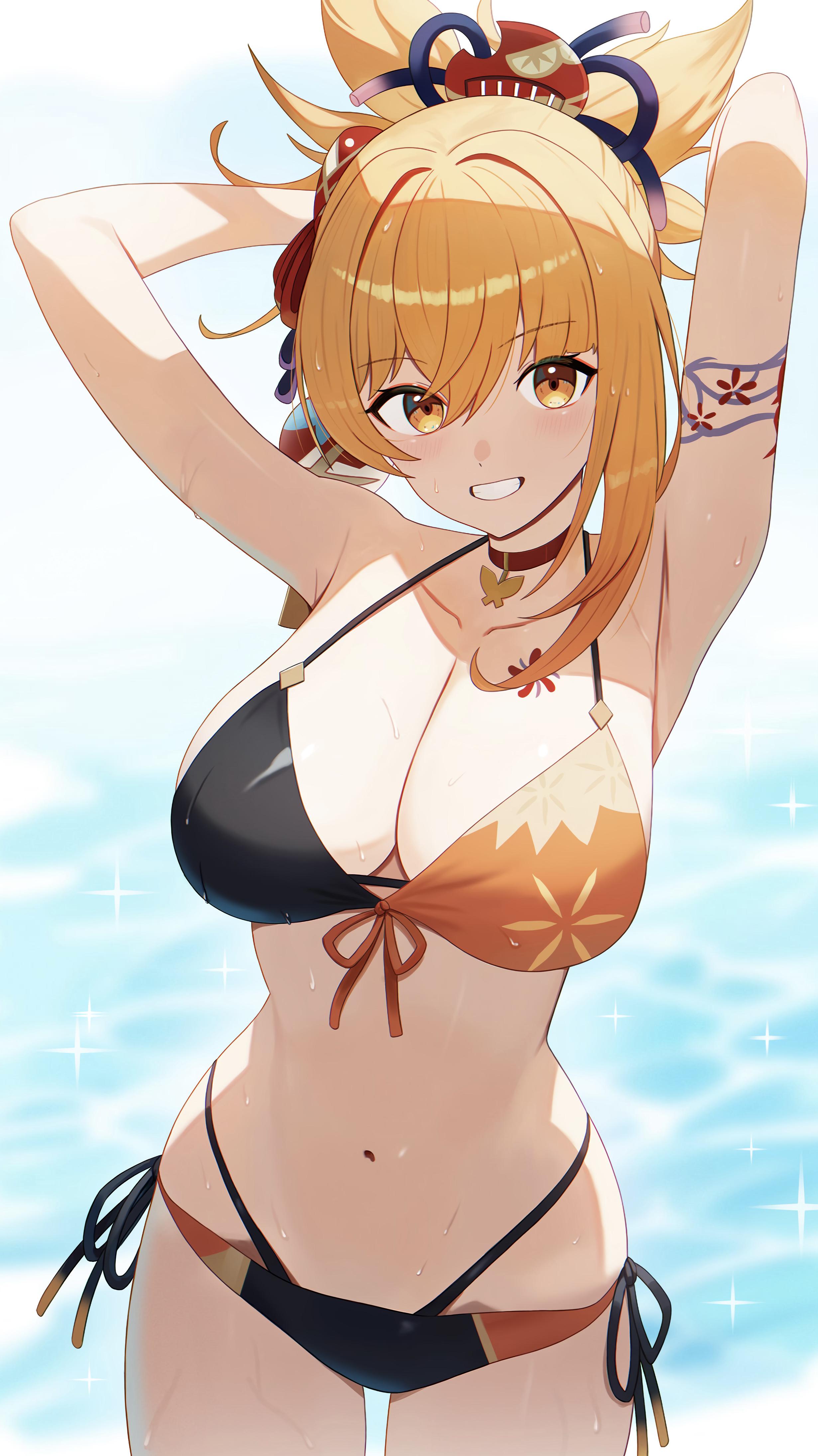 r/Genshin_Wallpaper - Yoimiya bikini (2461x4381)