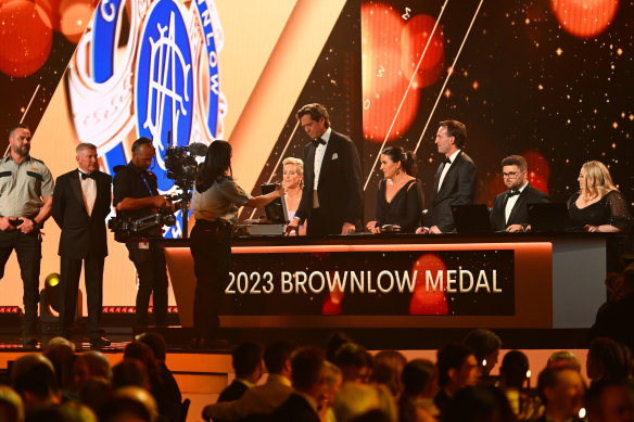 The votes arrive for the 2023 Brownlow Medal.