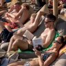 Tourists soaking up the sun in Canggu, Bali, shortly before the pandemic. Visitor numbers to Indonesia have rebounded strongly. 