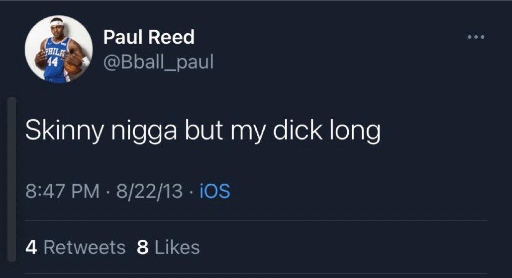 r/sixers - Paul Reed’s Twitter, ladies and gentlemen.