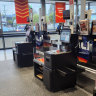 Aldi Box Hill South’s new self-service checkouts.