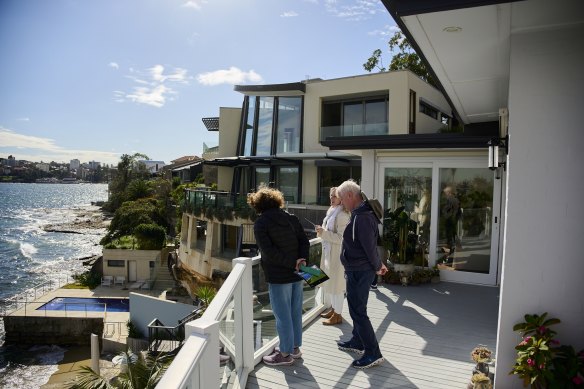 A Manly home passed in at auction on a vendor bid of $18 million. 