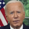 President Joe Biden addresses the nation from the Oval Office of the White House after the attack on Donald Trump.