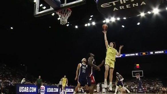 Australia's Boomers gave the mighty USA basketball team a scare in a warm-up game ahead of the Paris Olympics.