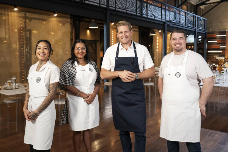 Masterchef finalists with Curtis