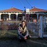 Jordan van den Berg, outside unoccupied homes in Brunswick.