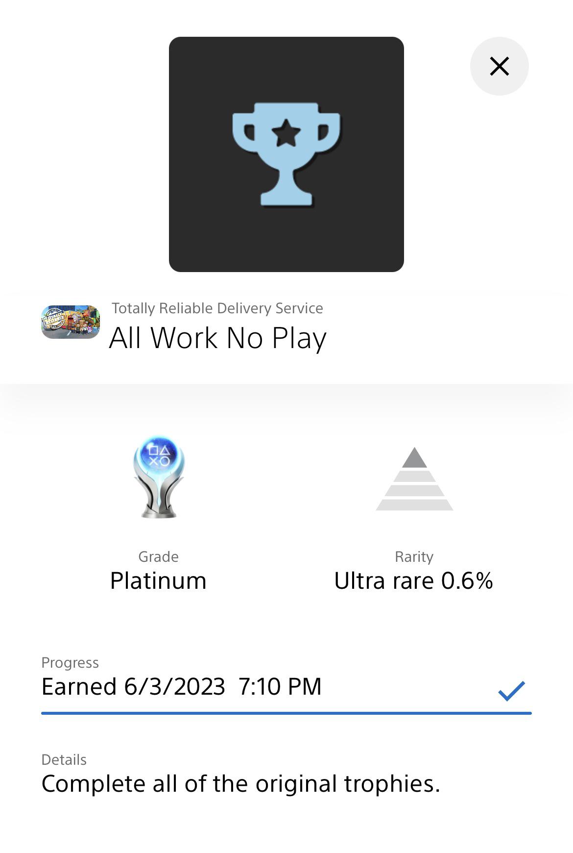 r/Trophies - [Platinum #344: Totally Reliable Delivery Service] The jank is strong with this one!