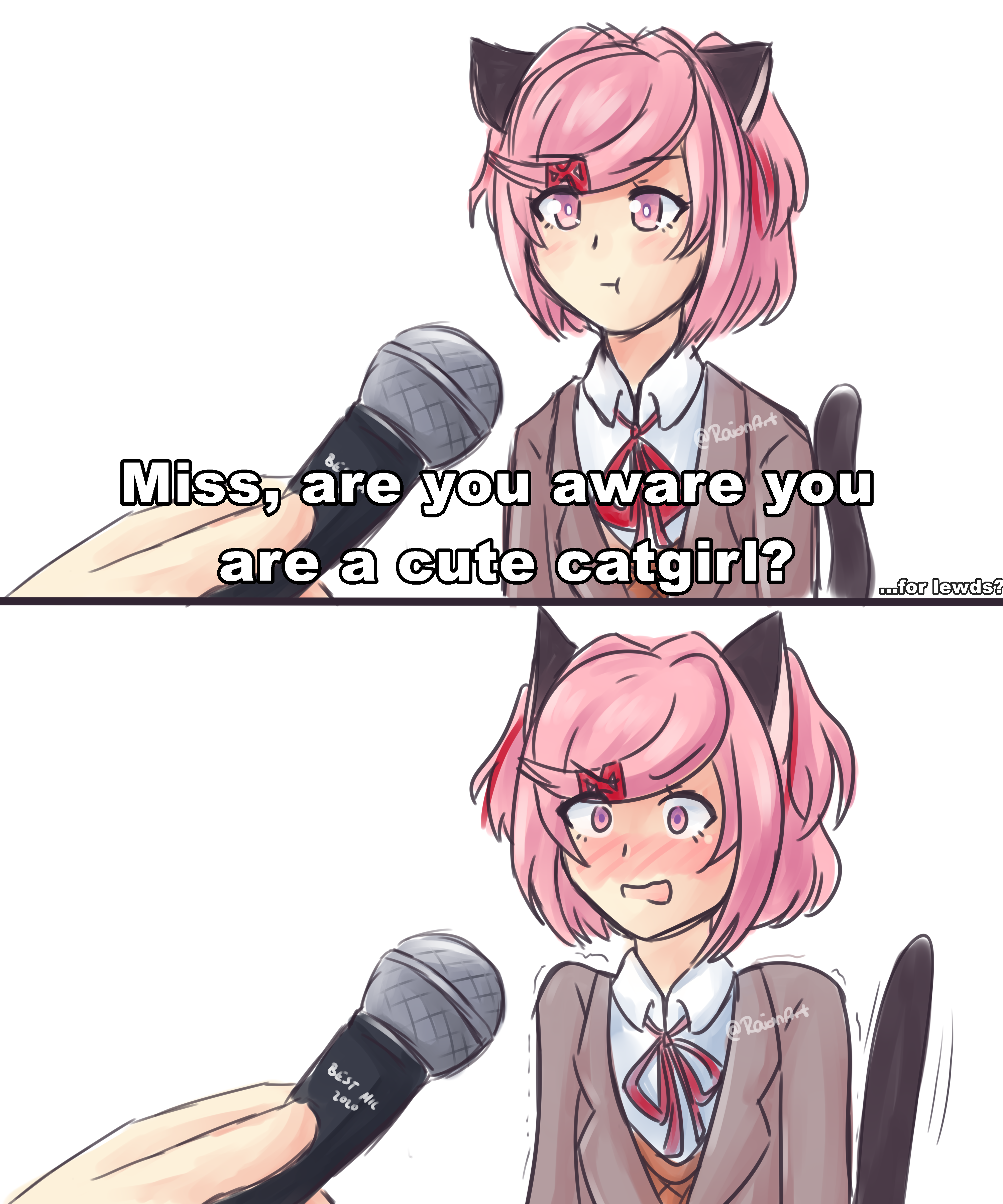 r/DDLC - Still drawing cat memes into ddlc memes