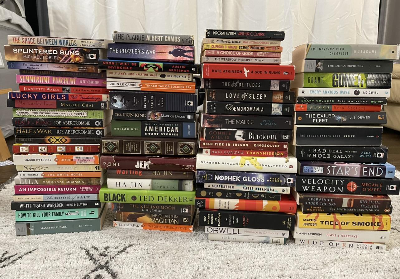 r/bookhaul - $90 at a library sale. What should I start with?