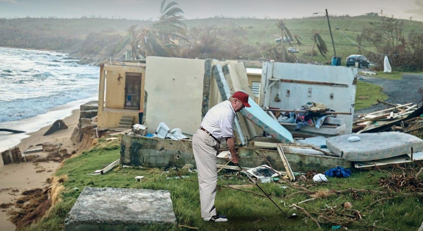 r/pics - Trump visits Puerto Rico