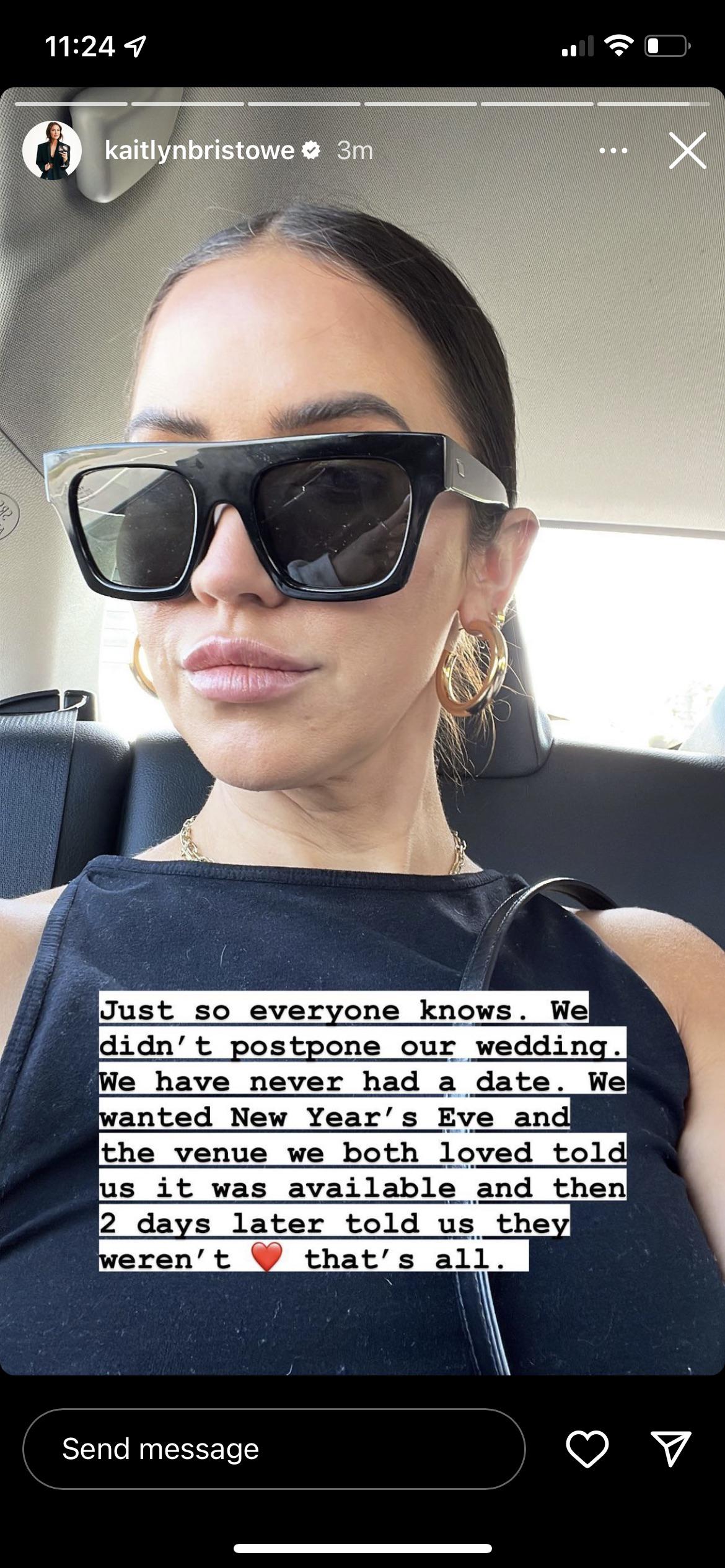 r/thebachelor - Breaking news from the desk of Kaitlyn Bristowe: They didn’t postpone the wedding