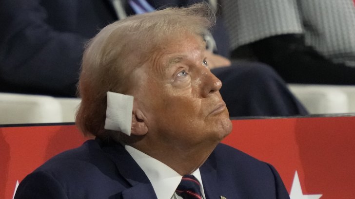 Former President Donald Trump during the Republican National Convention  this week in Milwaukee.