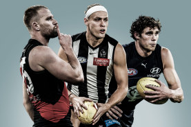 Jake Stringer, Darcy Moore and Charlie Curnow.