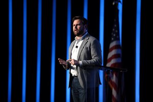 JD Vance speaking with attendees at the 2021 Southwest Regional Conference hosted by Turning Point USA at the Arizona Biltmore in Phoenix, Arizona