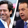 Gillon McLachlan and Peter V’landys.