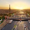 An artists’ impression of the Paris 2024 Olympics opening ceremony.