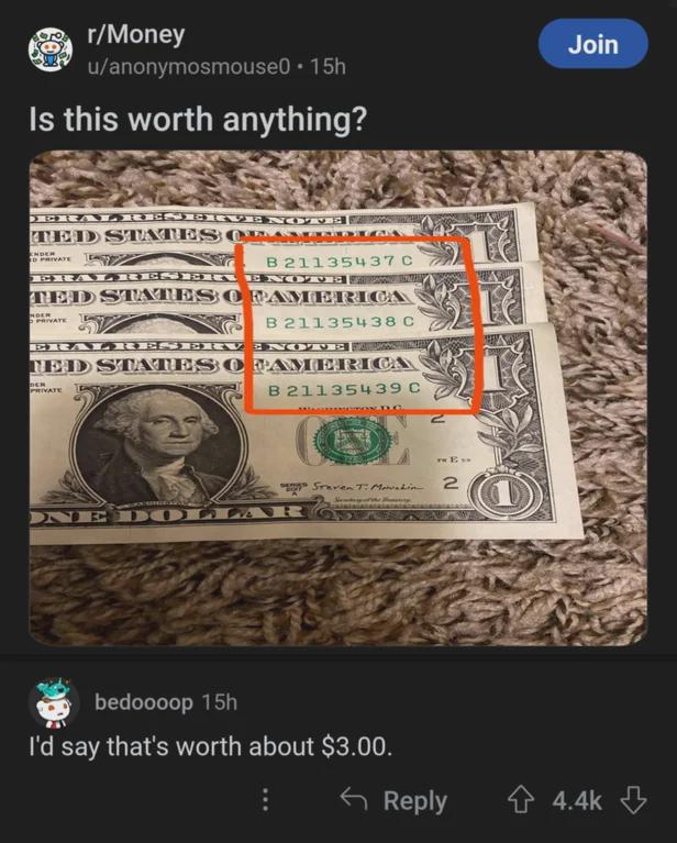 r/technicallythetruth - They know the worth of money