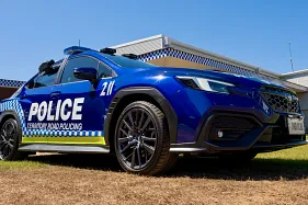 New Subaru WRX police cars on pursuit