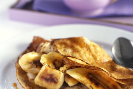 Pancakes with banana