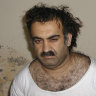 Khalid Sheikh Mohammed is seen shortly after his capture during a raid in Pakistan