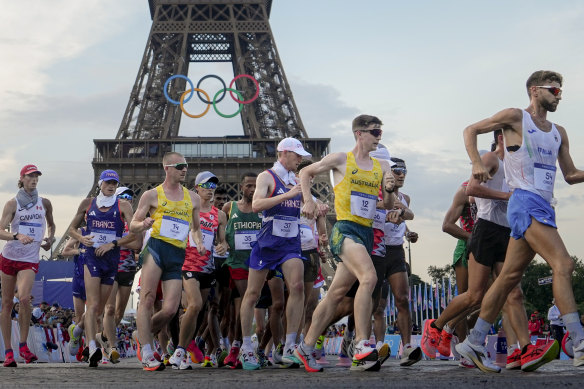 ‘Sun has a bit of a sting’: Aussie men finish 11th, 12th in 20km race walk