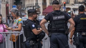 Police are everywhere in Paris, and have been told to be polite to tourists