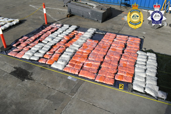 A south-west Sydney man has been charged for his alleged involvement in a plot to import almost 900kg of methamphetamine into Sydney from the United States hidden inside industrial machinery.
