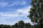 r/mildlyinteresting - Saw 2 of the last 5 remaining blimps in the world crossing paths today