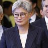 Penny Wong, Australia’s foreign affairs minister, center, Subrahmanyam Jaishankar, India’s external affairs minister, center left, and Antony Blinken, US secretary of state, center right, arrive for the Quadrilateral Security Dialogue (Quad) ministerial meeting in Tokyo, Japan, on Monday