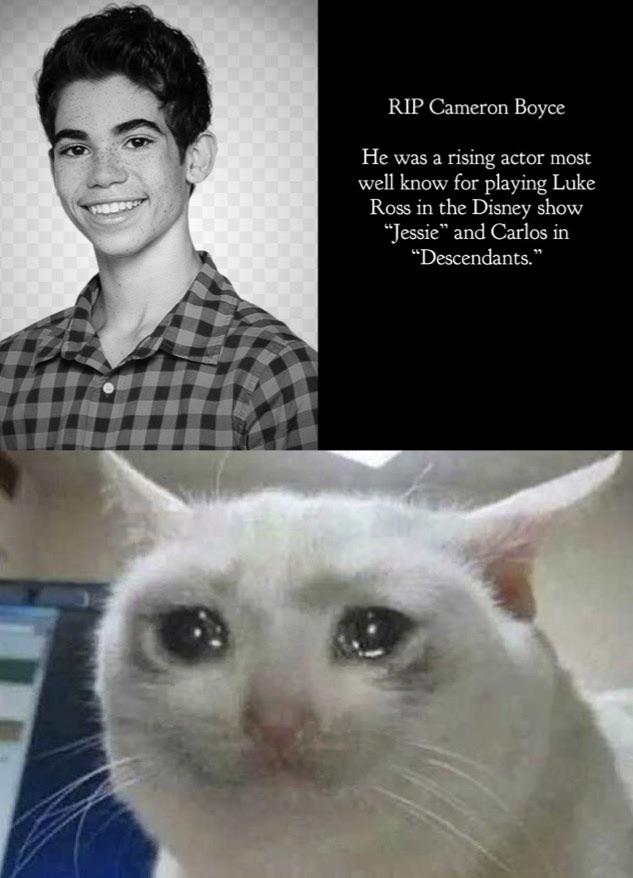 r/memes - RIP Cameron Boyce