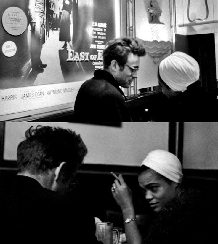 r/OldSchoolCool - James Dean and Eartha Kitt at a bar in New York, 1955.