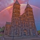 r/pics - A rare event of a rainbow during sunset in Lund, Sweden