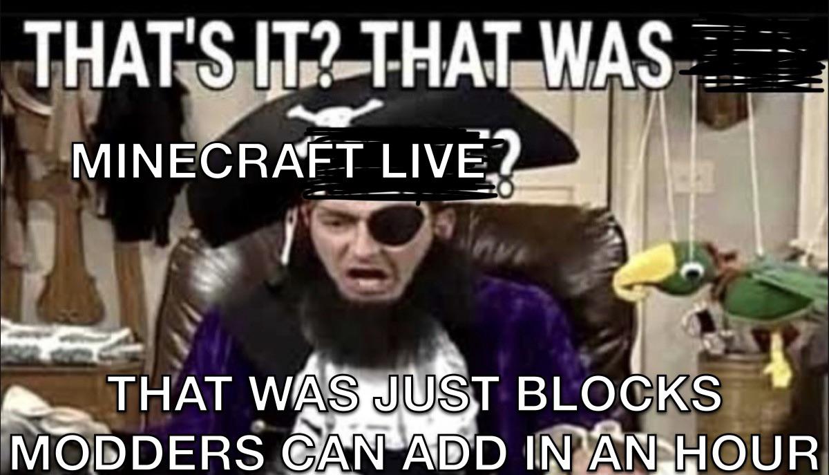 r/MinecraftMemes - minecraft live