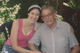 The author with her grandfather and best friend, Fred.