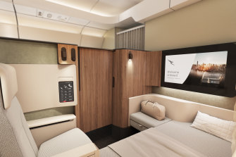 Like a private jet: Sneak peek inside Qantas’ new first class