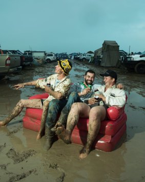 'I see nothing but a few glistening floodlit "roads" and utterly dark mud paddocks. Oh, and pandemonium.'