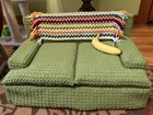 r/crafts - I crocheted this little couch for my cat