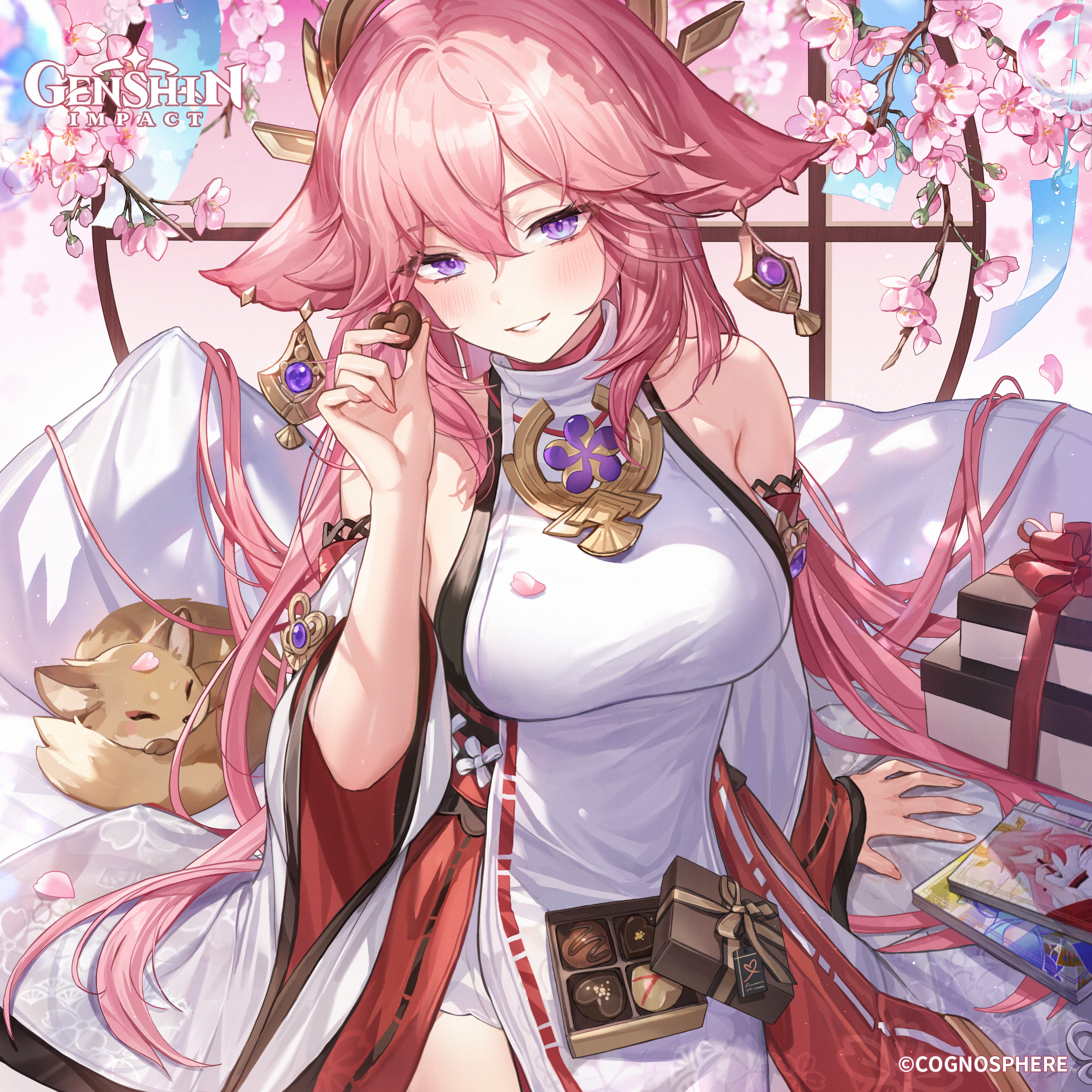 r/Genshin_Impact - Yae Miko - Character Illustration