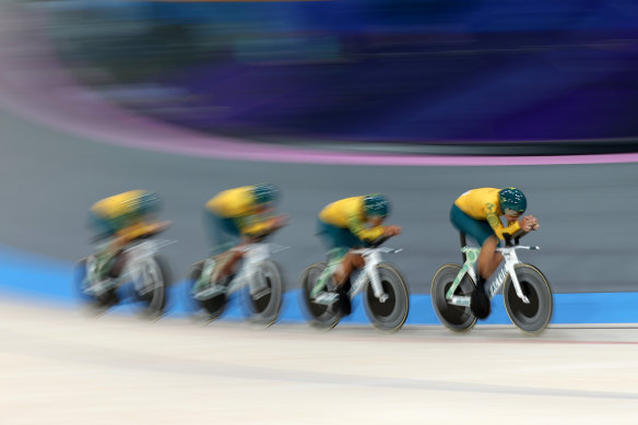 Records have been falling at the velodrome in Paris.