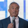 dependent presidential candidate Robert F. Kennedy Jr. speaks during the Libertarian National Convention at the Washington Hilton.