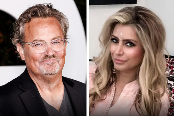 Matthew Perry and Jasveen Sangha, the so-called “ketamine queen”.