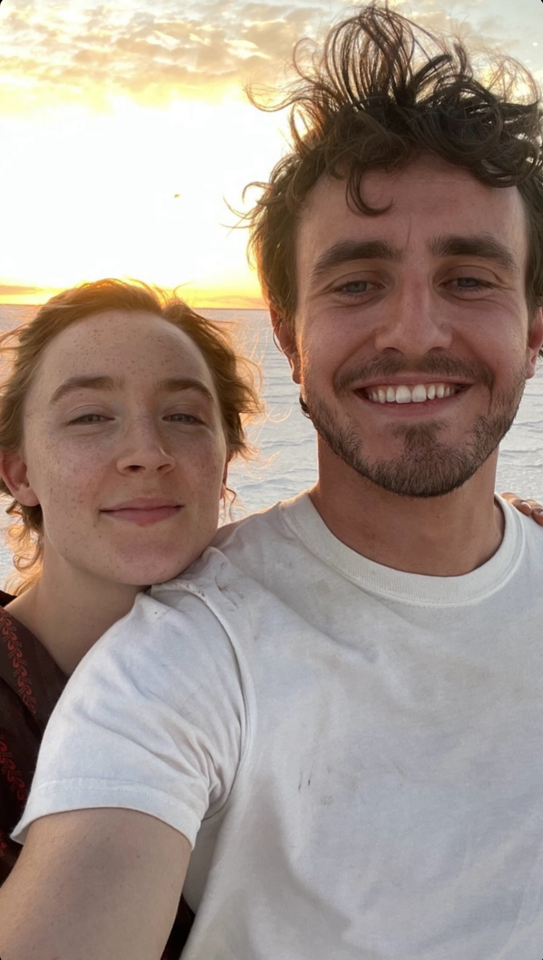 r/popculturechat - Saoirse Ronan and Paul Mescal via Paul's Instagram.