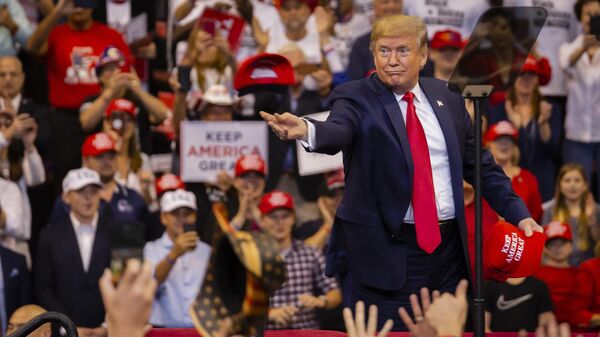 Donald Trump delivers remarks during his campaign rally in Sunrise, Florida, United States - Sputnik International