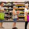 Keep left ... queuing at the supermarket can be a trial when you come up against slow movers.