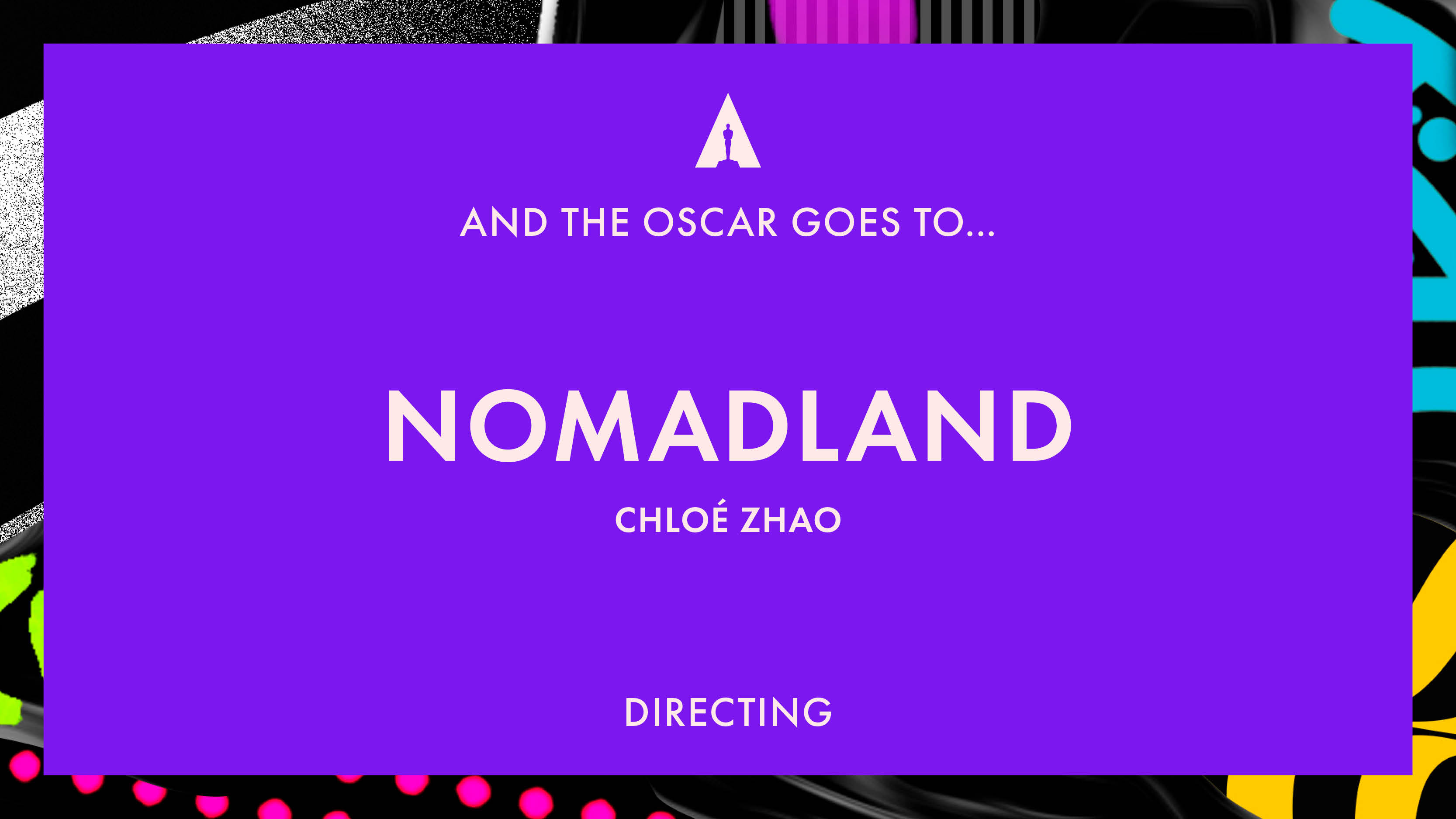 r/Oscars - 93rd Academy Awards | Chloé Zao for Nomadland