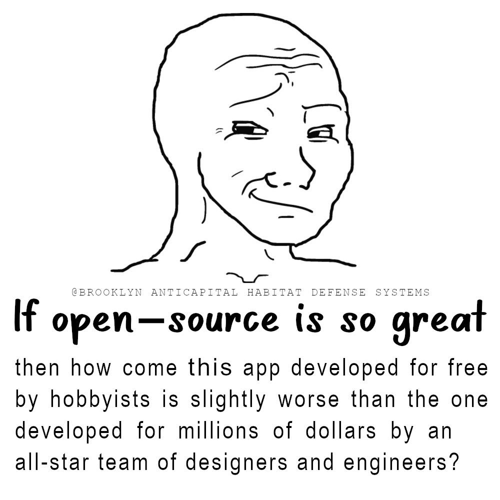 r/ProgrammerHumor - theAverageProprietarySoftwareEnjoyer