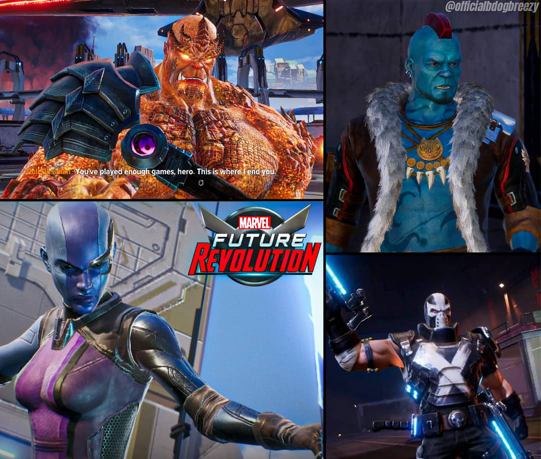 r/futurerevolution - Here are some shots of characters including Crossbones in Marvel Future Revolution!