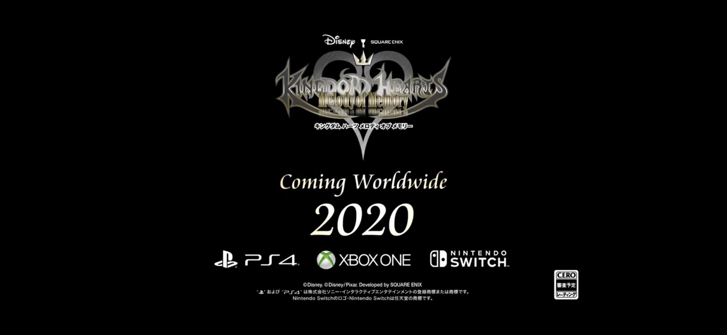 r/KingdomHearts - Kingdom Hearts Melody of Memory coming to consoles in 2020!