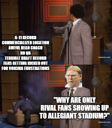 r/nflmemes - Mark Davis is embarrassed by fan turnout