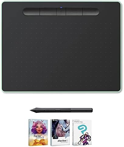 Wacom CTL6100WLE0 Intuos Creative Pen Tablet with Bluetooth Medium Green (Renewed)